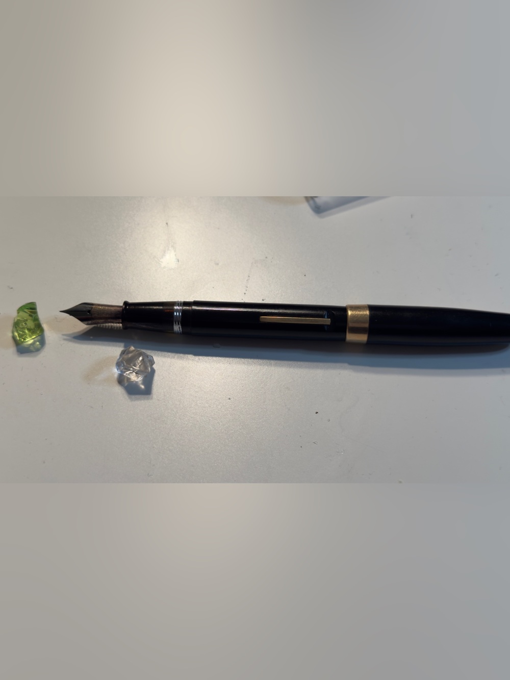 Vintage W.A. Sheaffer Pen Co. Black Fountain Pen W/ 14k Gold Nib Lifetime